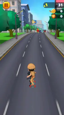 Little Singham Super Skater android App screenshot 1